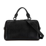 Pre-owned Leather handbags Cartier Vintage , Black , Dames