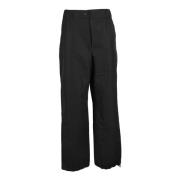 Elegante Broek met Unieke Stofmix Max Mara Weekend , Black , Dames