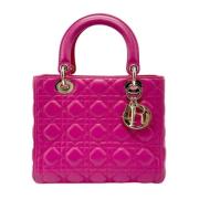 Pre-owned Leather handbags Dior Vintage , Pink , Dames