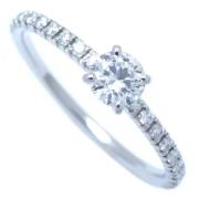 Pre-owned Platinum rings Cartier Vintage , White , Dames