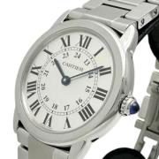 Pre-owned Metal watches Cartier Vintage , Gray , Dames