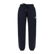 Sweatpants met logo Moncler , Blue , Dames