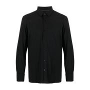 Zwarte Casual Overhemden voor Mannen Hugo Boss , Black , Heren