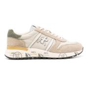 Beige Suède Nylon Sneakers Premiata , Beige , Heren