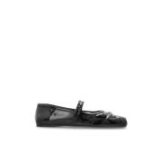 Leren ballerina's Marni , Black , Dames