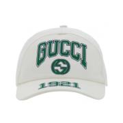 Baseball Logo Cap Verstelbare Klittenbandsluiting Gucci , Beige , Here...