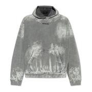 Sweatshirt met logo Balenciaga , Gray , Heren