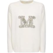 Witte Gebreide Trui Maglia Max Mara , White , Dames