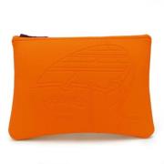 Pre-owned Plastic travel-bags Hermès Vintage , Orange , Dames