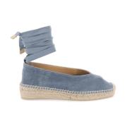 Handgemaakte V-vormige Ballet Espadrilles Castañer , Blue , Dames