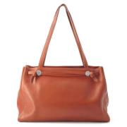 Pre-owned Leather shoulder-bags Hermès Vintage , Red , Dames