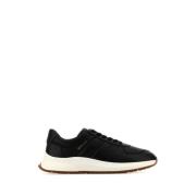 Zwarte Leren Sneakers Bally , Black , Heren