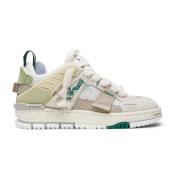 Gebied Patchwork Sneaker Axel Arigato , Beige , Dames