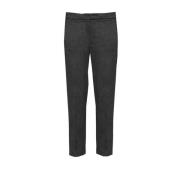 Losse Chino Enkellange Broek Dondup , Black , Dames