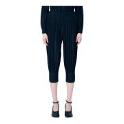 Geplooide Korte Broek Issey Miyake , Black , Dames