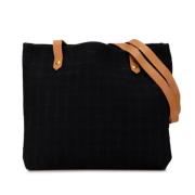 Pre-owned Canvas totes Hermès Vintage , Black , Dames