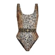 Badpak met dierenprint Versace , Beige , Dames