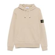 Kompas Badge Beige Sweater Stone Island , Beige , Heren