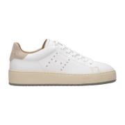 Sneakers met studs van leer Hogan , White , Dames