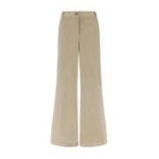 Ribfluwelen katoenen broek met knoopsluiting Jacob Cohën , Beige , Dam...