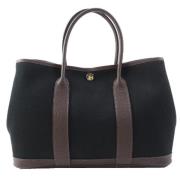 Pre-owned Canvas totes Hermès Vintage , Black , Dames