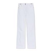 Rechte pijp jeans Versace , White , Dames