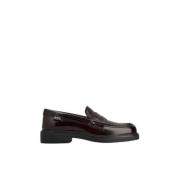 Leren Mocassin met Brogue Details Tod's , Red , Dames