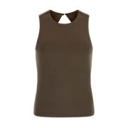 Open rug stretch top - Marrons Guess , Brown , Dames