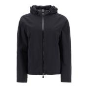 Waterdichte korte jas met capuchon Herno , Black , Dames