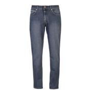 Grijze Jeans met Logopatch Briglia , Gray , Heren