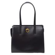 Pre-owned Leather totes Cartier Vintage , Black , Dames