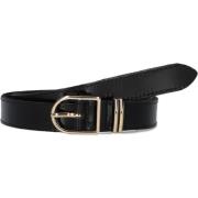 Zwarte leren riem voor dames Notre-v , Black , Dames