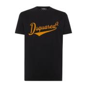 Stijlvolle T-shirts voor mannen en vrouwen Dsquared2 , Black , Heren