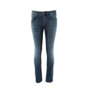 Blauwe Heren Jeans Slim Fit Dondup , Blue , Heren