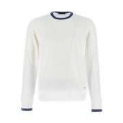 Witte Crewneck Sweater Fay , White , Heren