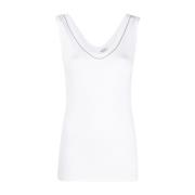 Sleeveless Tops Brunello Cucinelli , White , Dames