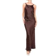 Polka Dot Fantasy Jurk Dixie , Brown , Dames