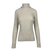 Beige Geribbelde Trui Slim Fit D.Exterior , Beige , Dames