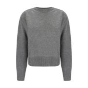 Cashmere Sweater met Cut-Out Achterdetail Sa Su Phi , Gray , Dames