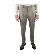 Dove Grey Wollen Broek Welt Zakken Briglia , Gray , Heren