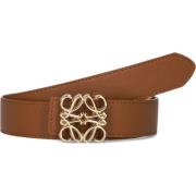 Bruine Leren Riem - Elegant Accessoire Notre-v , Brown , Dames