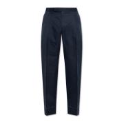 Geplooide broek Brioni , Blue , Heren