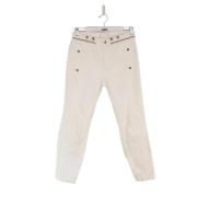 Pre-owned Cotton jeans Chloé Pre-owned , White , Dames