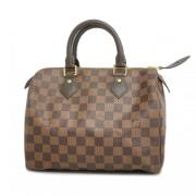 Pre-owned Fabric handbags Louis Vuitton Vintage , Brown , Dames