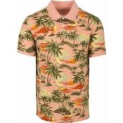 Hawaii Print Polo Shirt Gant , Multicolor , Heren