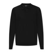 Wollen Polo Giorgio Armani , Black , Heren