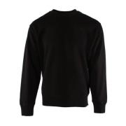 Diagonale Fleece Trui Zwart Heren C.p. Company , Black , Heren