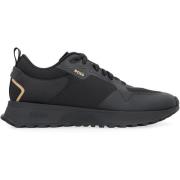 Jonah Stoffen Sneakers met Mesh Inzetstukken Hugo Boss , Black , Heren