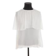 Pre-owned Viscose tops Chloé Pre-owned , White , Dames