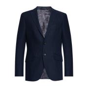 Blauw Katoenen Jas Met Revers Etro , Blue , Heren